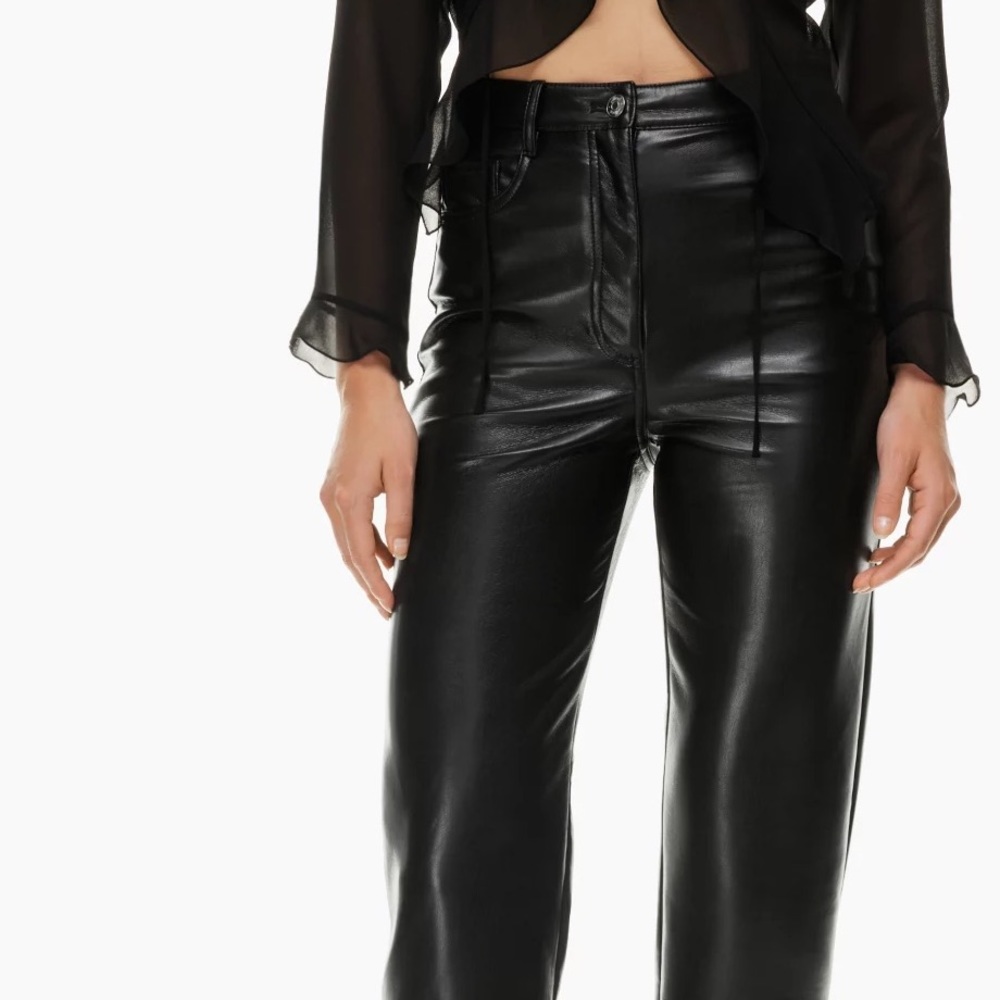 Aritzia Wilfred Melina Leather Pants